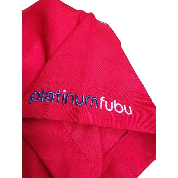 Platinum Fubu Muhammad Ali A Thrilla In Manilla 1975 Button Down Red Size XL - Picture 7 of 7